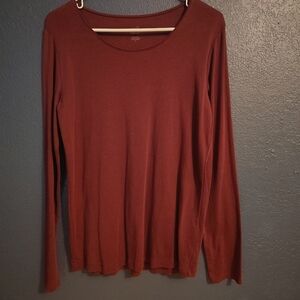 J. Jill Long Sleeve Top - Rich Burgundy